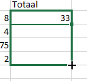 Excel cell selection with autofill handle shown.