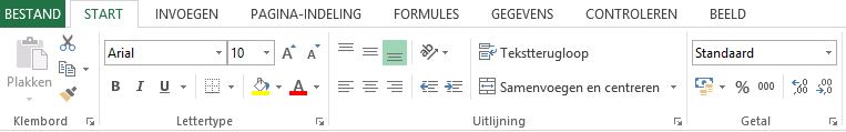 Excel 2013 ribbon menu with formatting options.