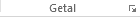 Excel cell displaying the word "Getal" selected.